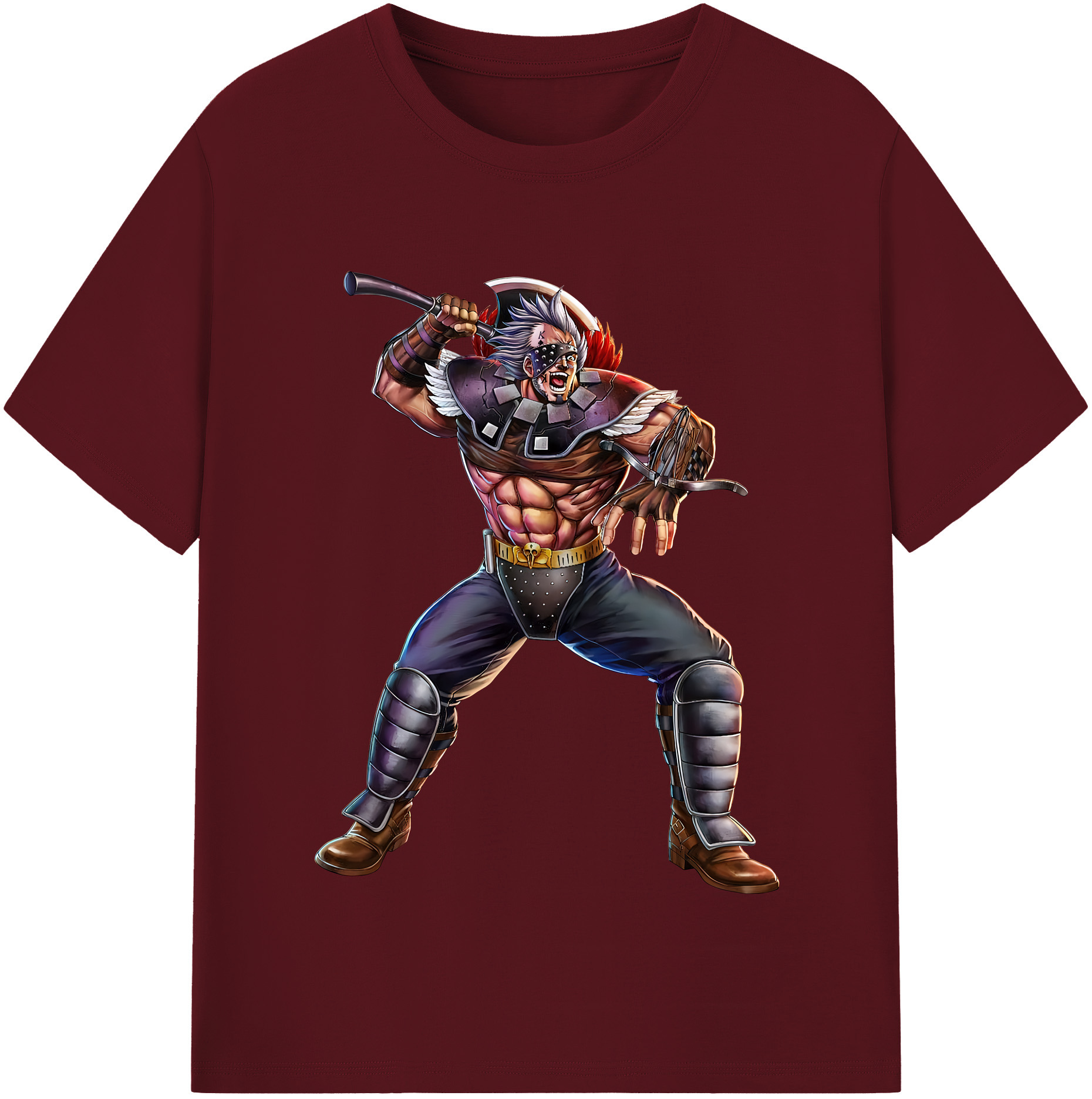 （画像用） 北斗の拳 Fist of the North Star 綿100％半袖Tシャツ（フロントプリント）